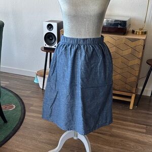 Gap A-Line Skirt in Denim Blue